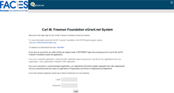 Desktop Screenshot of freemanfoundation.egrant.net