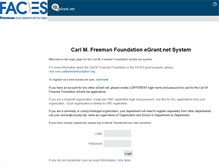 Tablet Screenshot of freemanfoundation.egrant.net