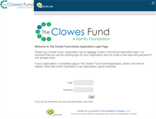 Tablet Screenshot of clowes.egrant.net