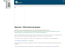 Tablet Screenshot of ppa.egrant.net